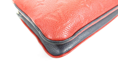 Louis Vuitton Empreinte Bicolor Double Zip Pochette M63916 Shoulder Bag Crossbody Bag