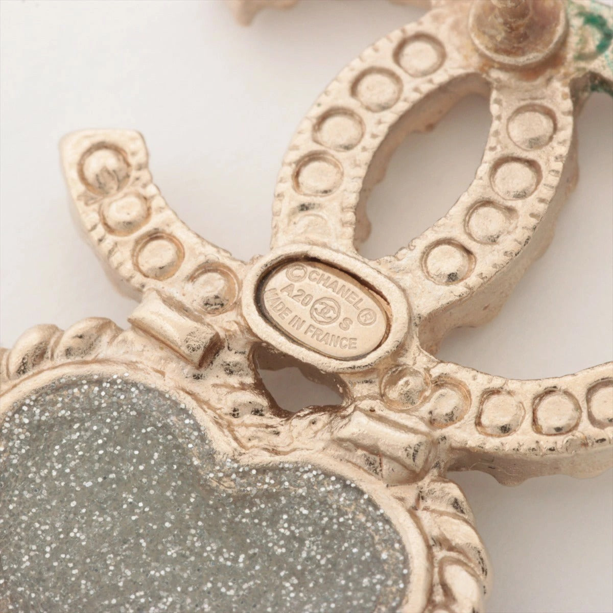 CHANEL Coco Mark Earrings A20S Star & Heart Rhinestone Earrings