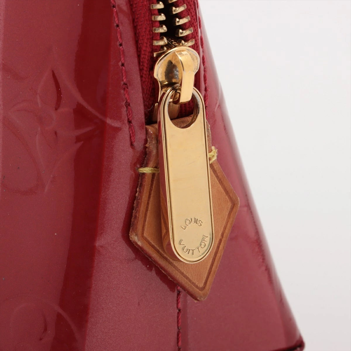 Louis Vuitton Vernis Pochette Cosmetic Rayure M91721 Red/Pink Makeup Pouch
