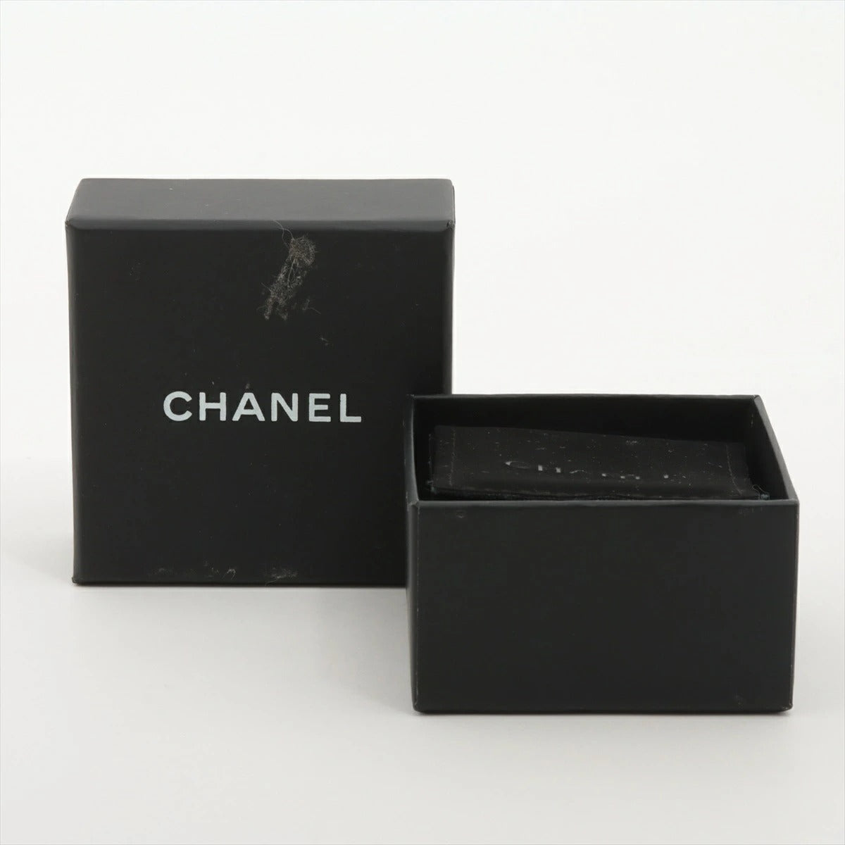 Chanel Coco Mark Earrings C22P Silver Rhinestone