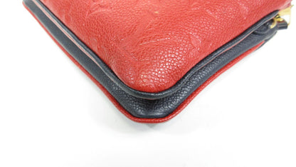 Louis Vuitton Empreinte Bicolor Double Zip Pochette M63916 Shoulder Bag Crossbody Bag