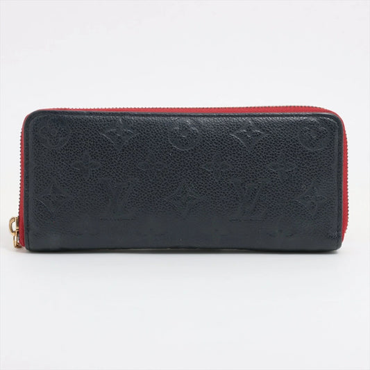 Louis Vuitton Empreinte Portefeuille Clemence M68325 Round Zip Long Wallet