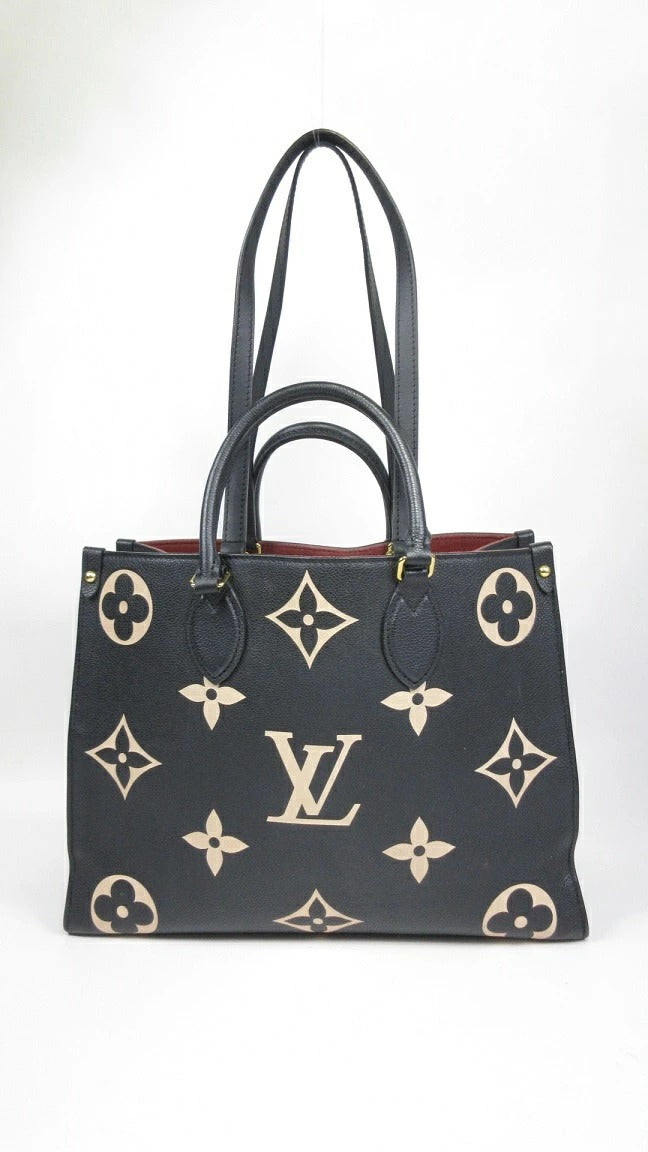 Louis Vuitton Empreinte Bicolor On the Go MM M45495 Empreinte Leather Tote