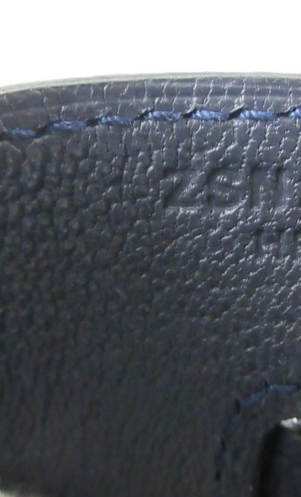 Birkin 30 Togo Blue Nuit gold hardware Z stamp