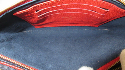 Louis Vuitton Empreinte Bicolor Double Zip Pochette M63916 Shoulder Bag Crossbody Bag