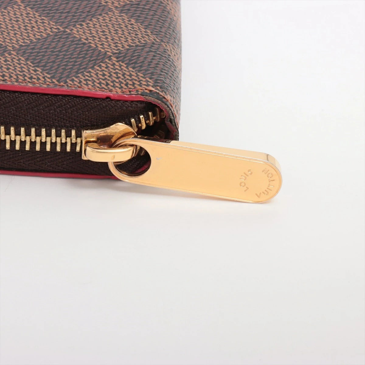 Louis Vuitton Damier Ebene Studded Zippy Wallet N60122 Round Zip
