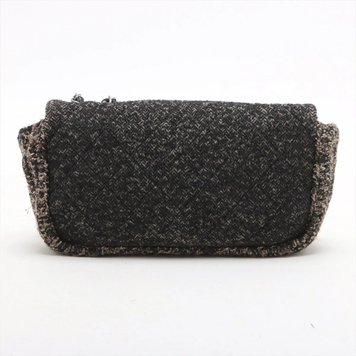 CHANEL Coco Mark Tweed Chain Shoulder Bag W- 10th Series Seal Included