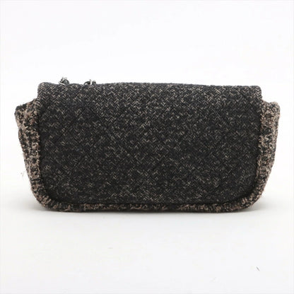 CHANEL Coco Mark Tweed Chain Shoulder Bag W- 10th Series Seal Included