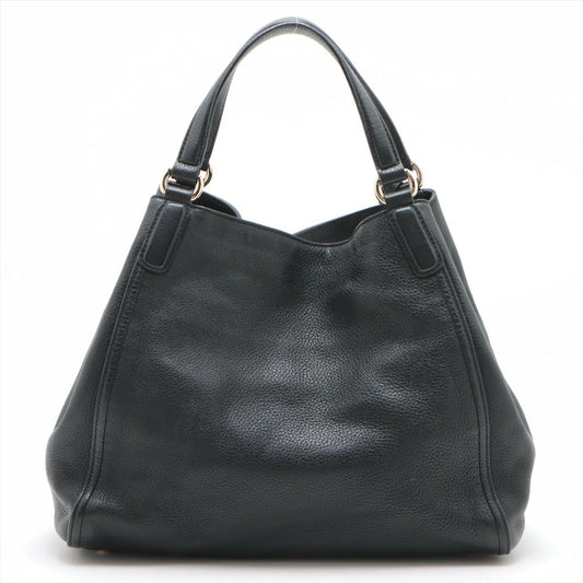 Gucci Soho Leather Shoulder Bag 282309 Black Genuine Leather Tote Bag