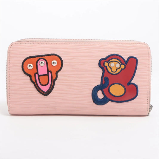 Louis Vuitton Epi Zippy Wallet M63377 Epi Leather Pink Long Wallet