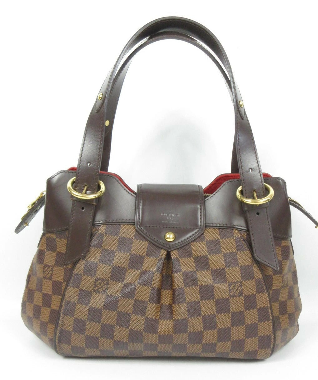 Louis Vuitton Damier Sistine PM N41542 Tote Bag Brown