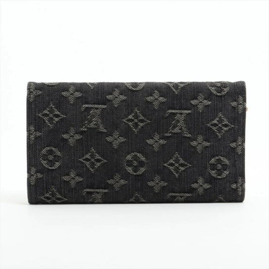 Louis Vuitton Monogram Denim Portefeuille Amelia M95512 Long Wallet
