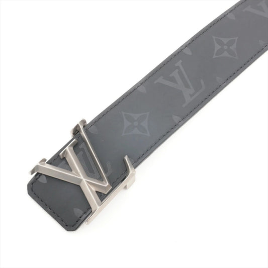 LOUIS VUITTON Santur LV Initial Pyramid Belt M9346 Black/Silver