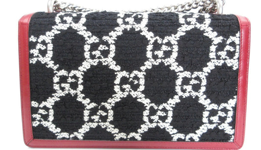 Gucci Dionysos Chain Shoulder Bag 400249 Black Red White