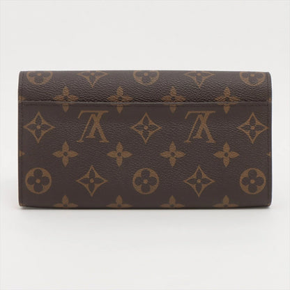 LOUIS VUITTON Monogram Portefeuille Sarah M62236 Coquelicot Long Wallet