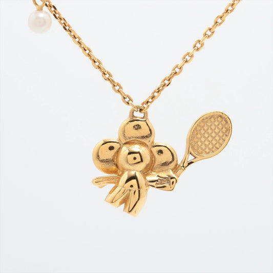 LOUIS VUITTON Collier Vivienne On the Court Necklace M00755 Gold