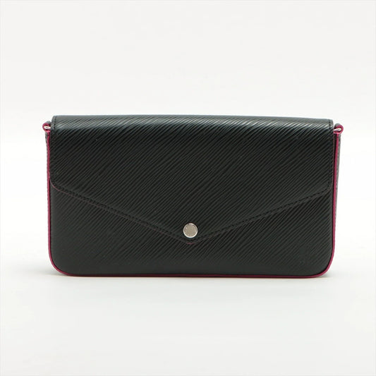 Louis Vuitton Epi Pochette Felicie M64579 Epi Leather Navy Pink