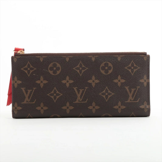 Louis Vuitton Monogram Portefeuille Adele M61287 Coquelicot Long Wallet