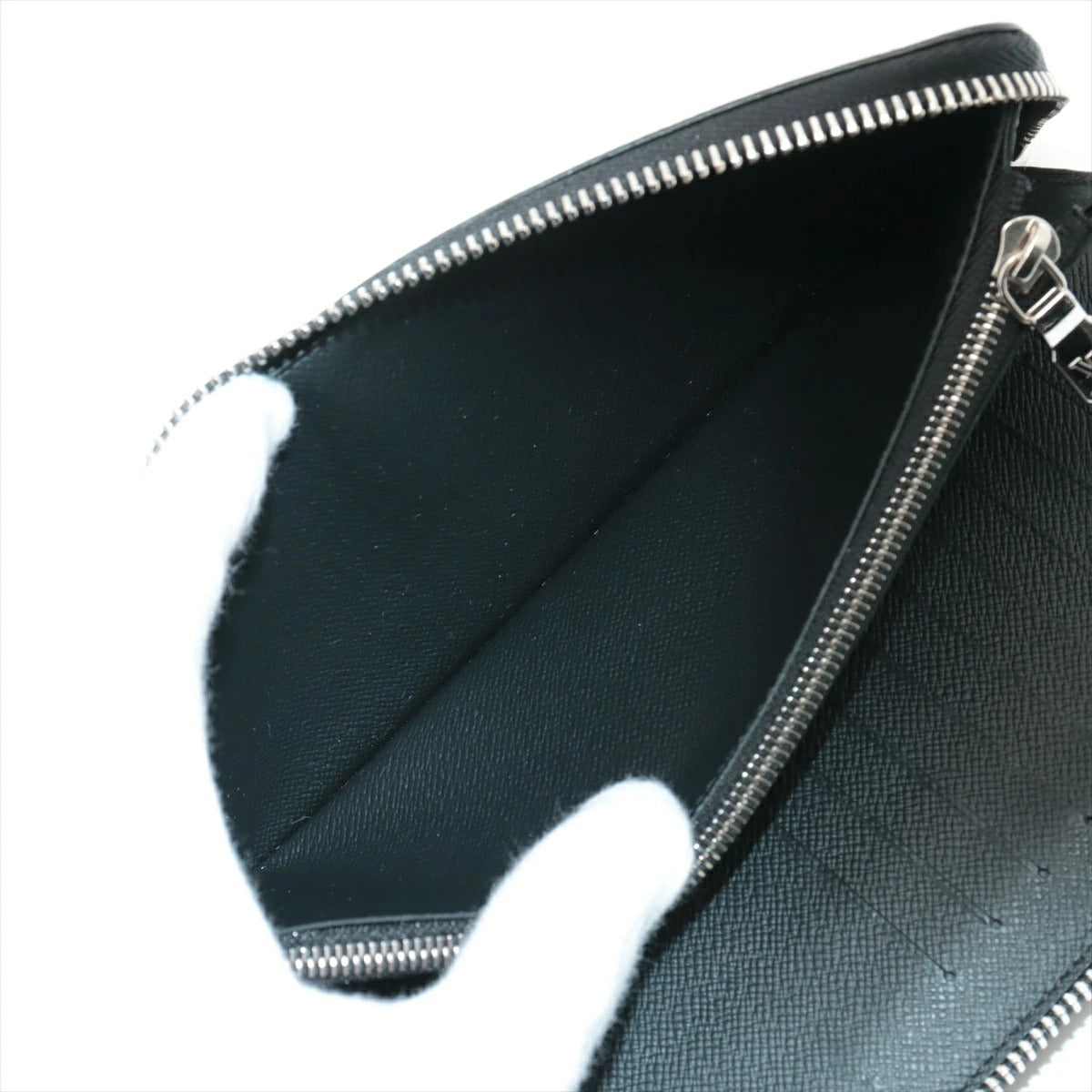 Louis Vuitton Damier Graphite Zippy Wallet Vertical N63095 Round Zip Long