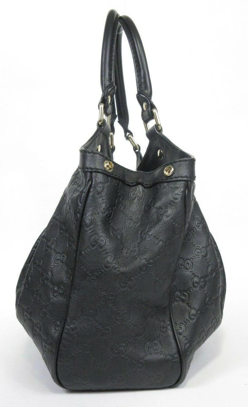 Guccissima Sukey Tote Bag Black 211944