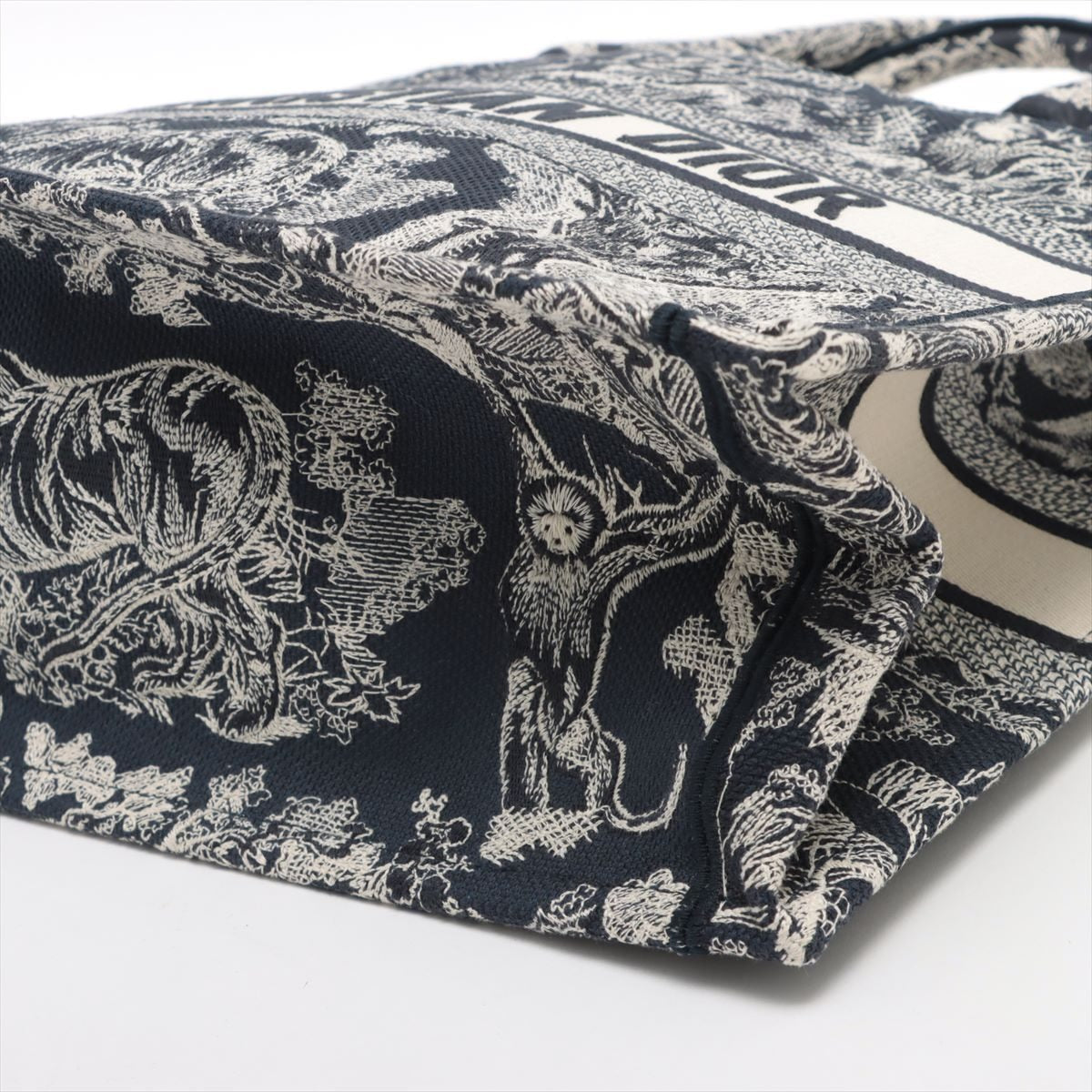 Christian Dior Embroidered Toile de Jouy Book Tote Medium