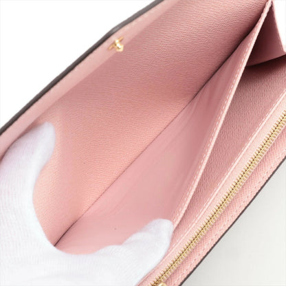 Louis Vuitton Damier Portefeuille Sarah N60144 Rose Ballerine Flap Long Wallet
