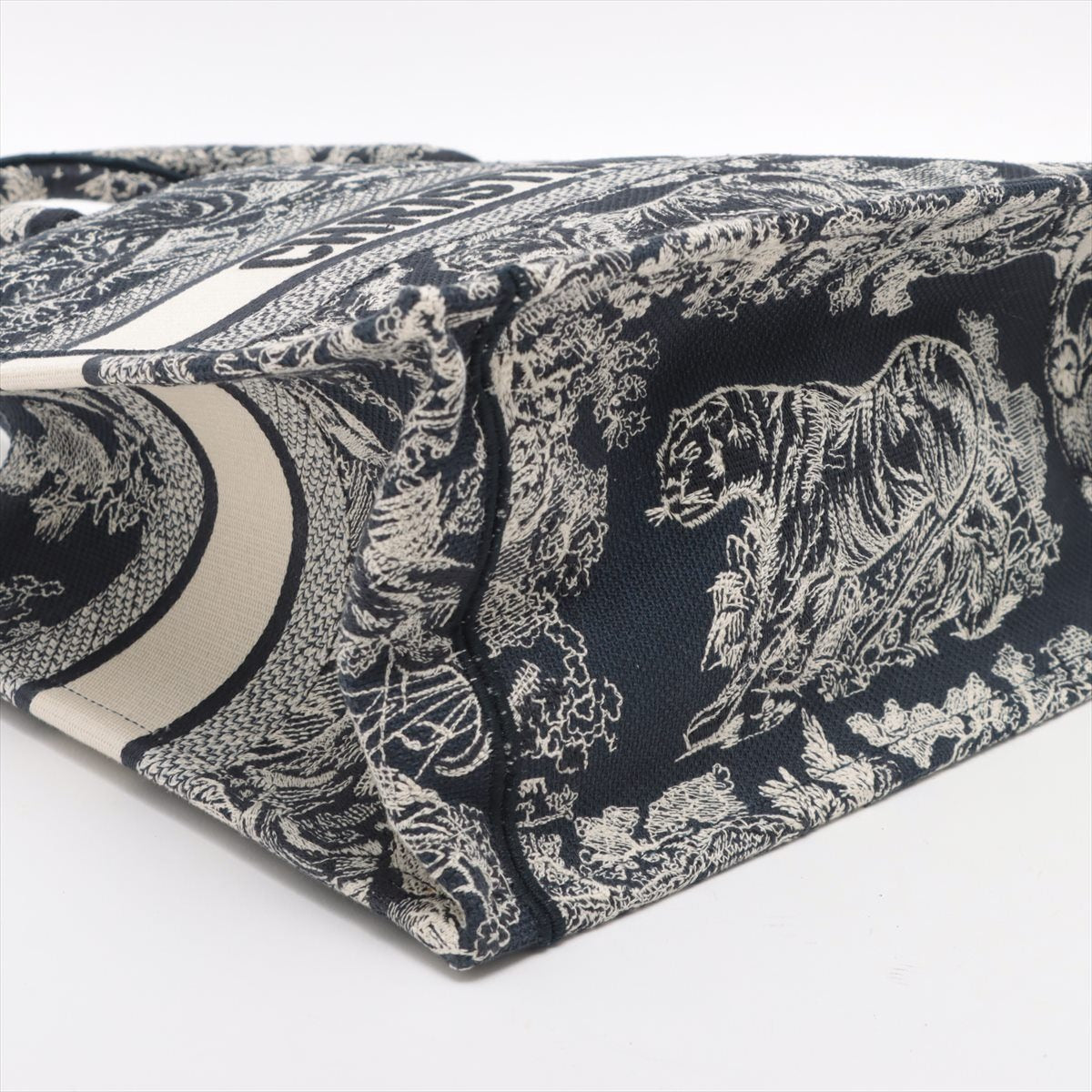 Christian Dior Embroidered Toile de Jouy Book Tote Medium