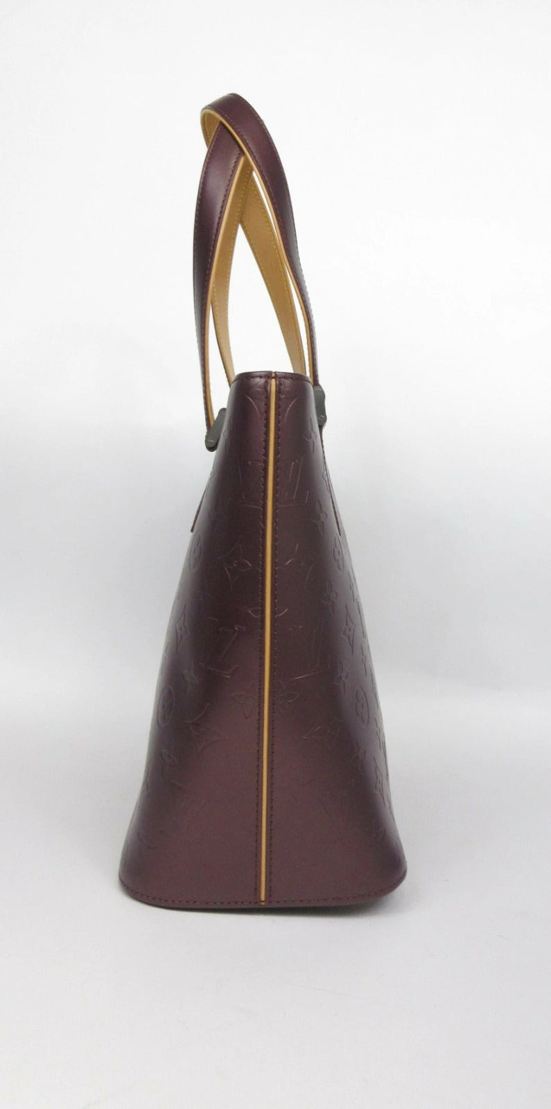 Louis Vuitton Monogram Matte Stockton M55116 Monogram Matte Leather Tote Bag Purple