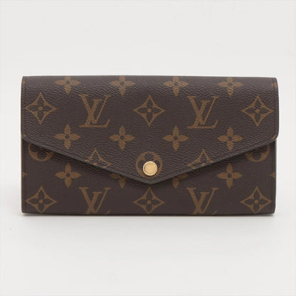 LOUIS VUITTON Monogram Portefeuille Sarah M62236 Coquelicot Long Wallet