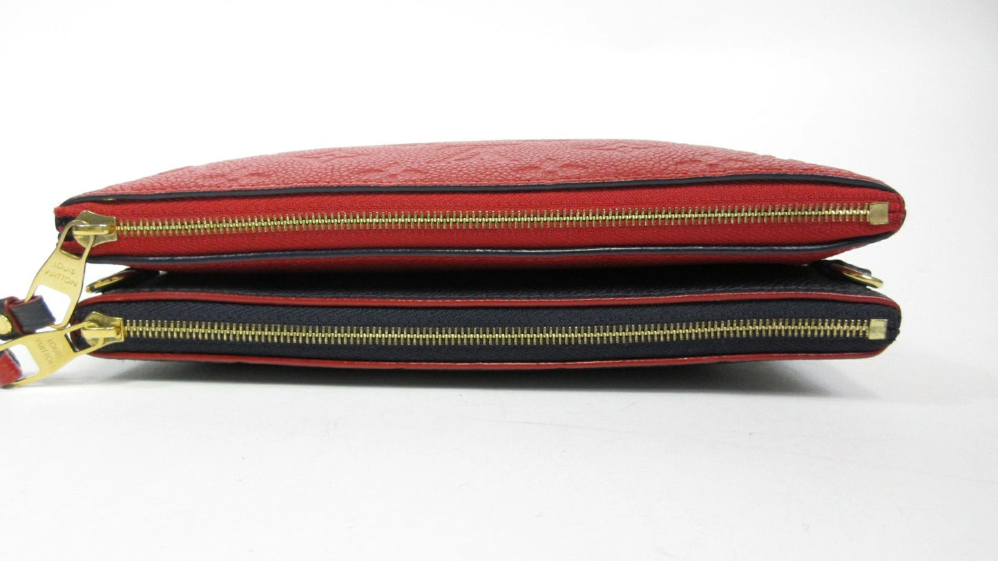 Louis Vuitton Empreinte Bicolor Double Zip Pochette M63916 Shoulder Bag Crossbody Bag