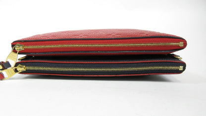 Louis Vuitton Empreinte Bicolor Double Zip Pochette M63916 Shoulder Bag Crossbody Bag