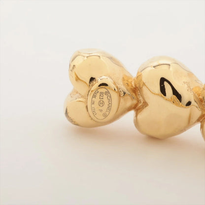 CHANEL  Coco Mark Bangle S B23P Rhinestone Gold Bracelet Bangle