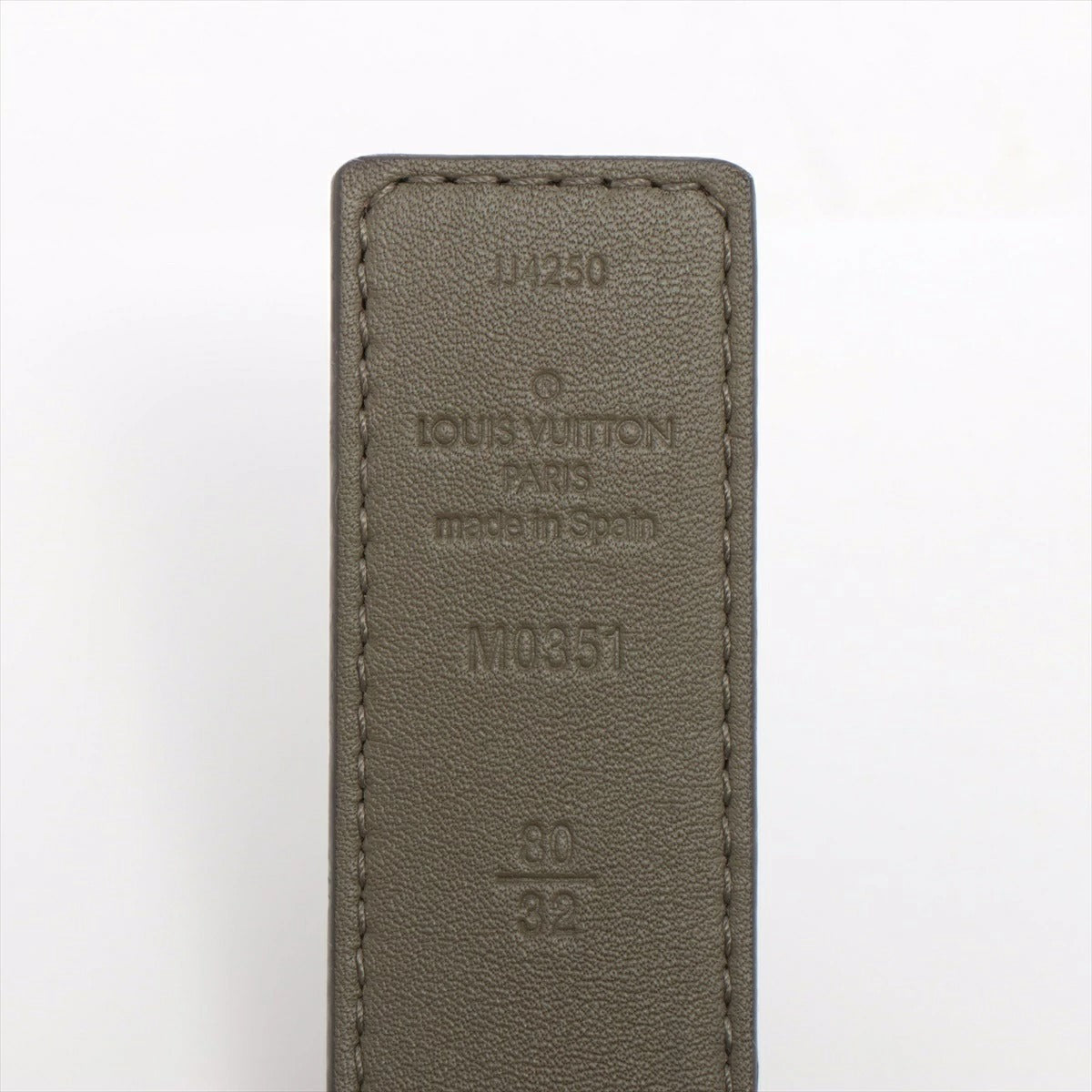 Louis Vuitton Santur Initial Belt Monogram/Khaki/Gold Size 80 M0351