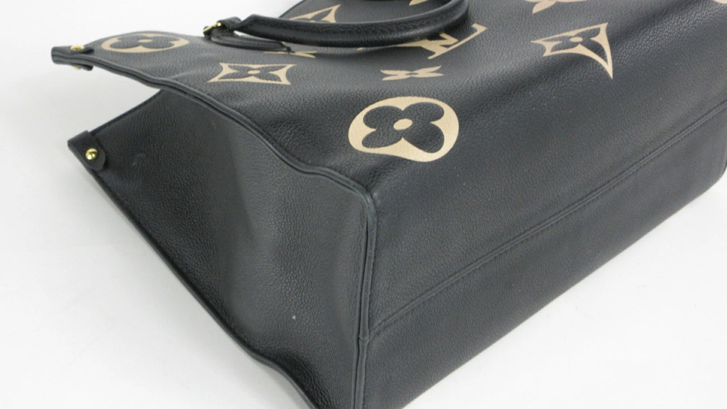 Louis Vuitton Empreinte Bicolor On the Go MM M45495 Empreinte Leather Tote