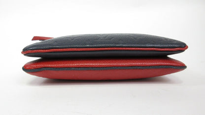 Louis Vuitton Empreinte Bicolor Double Zip Pochette M63916 Shoulder Bag Crossbody Bag