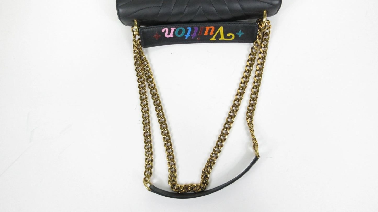 Louis Vuitton Taurillon Leather New Wave Chain Shoulder Bag M51498