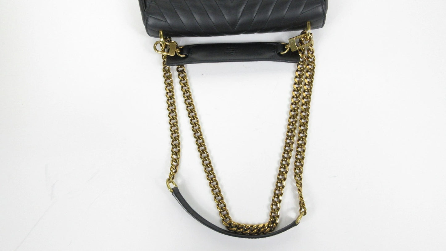Louis Vuitton Taurillon Leather New Wave Chain Shoulder Bag M51498