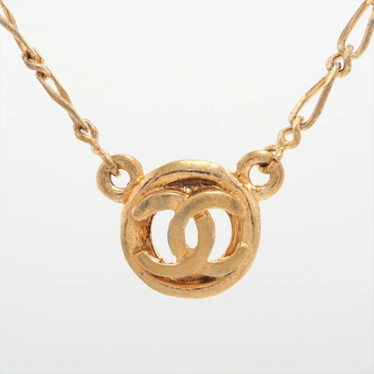 CHANEL Coco Mark Necklace 1983 Vintage Necklace Gold