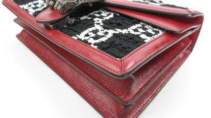Gucci Dionysos Chain Shoulder Bag 400249 Black Red White