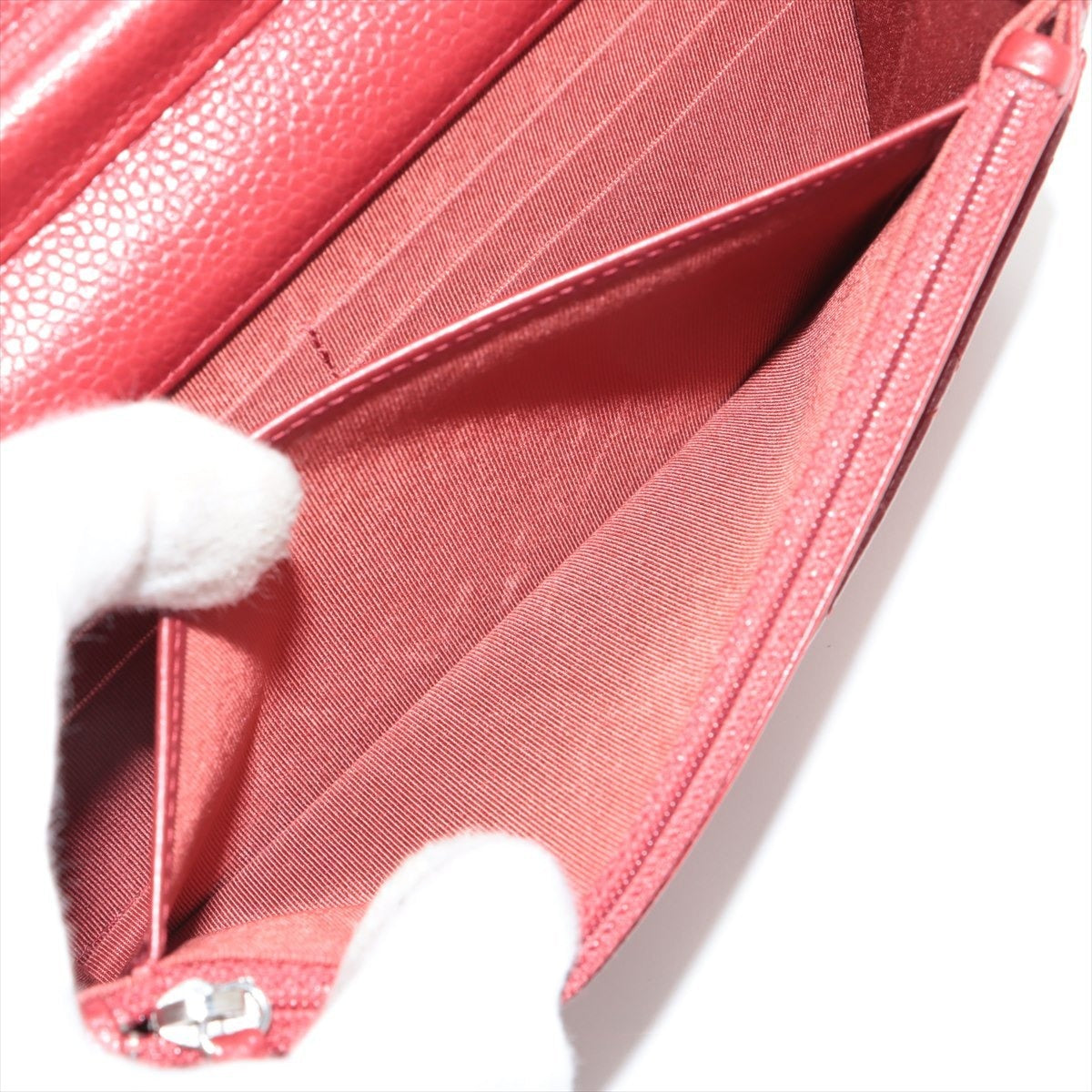 Chanel Matelasse Caviar Skin Chain Red Crossbody Bag