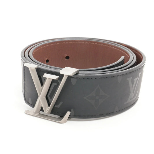 LOUIS VUITTON Santur LV Initial Pyramid Belt M9346 Black/Silver