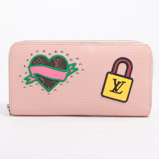 Louis Vuitton Epi Zippy Wallet M63377 Epi Leather Pink Long Wallet