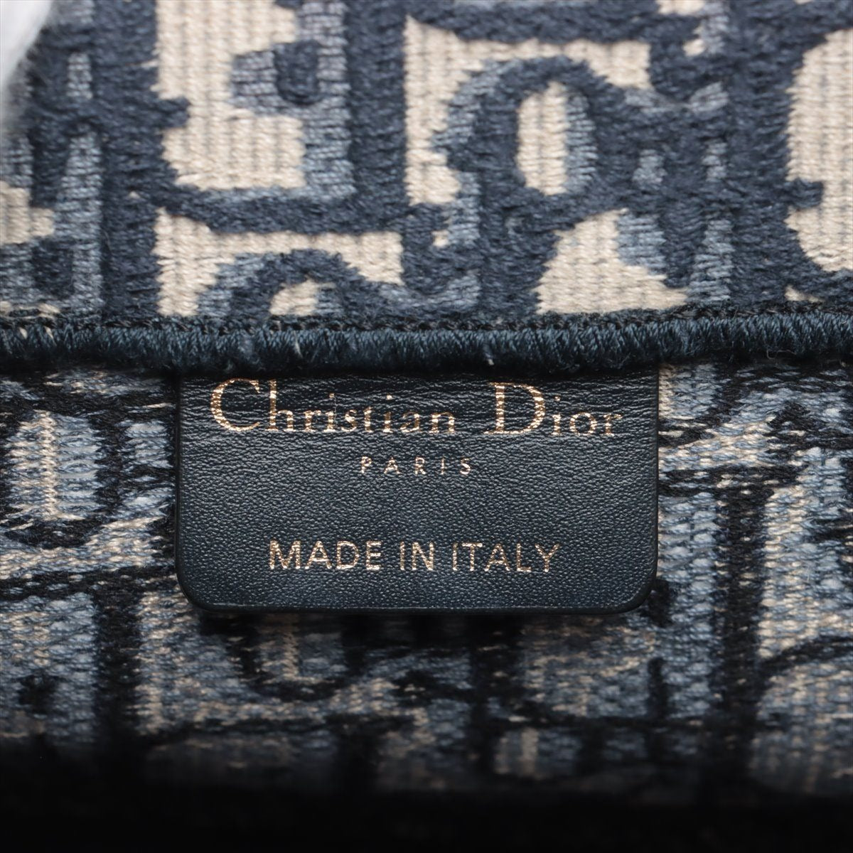 Christian Dior Oblique Book Tote Medium Canvas Tote Bag