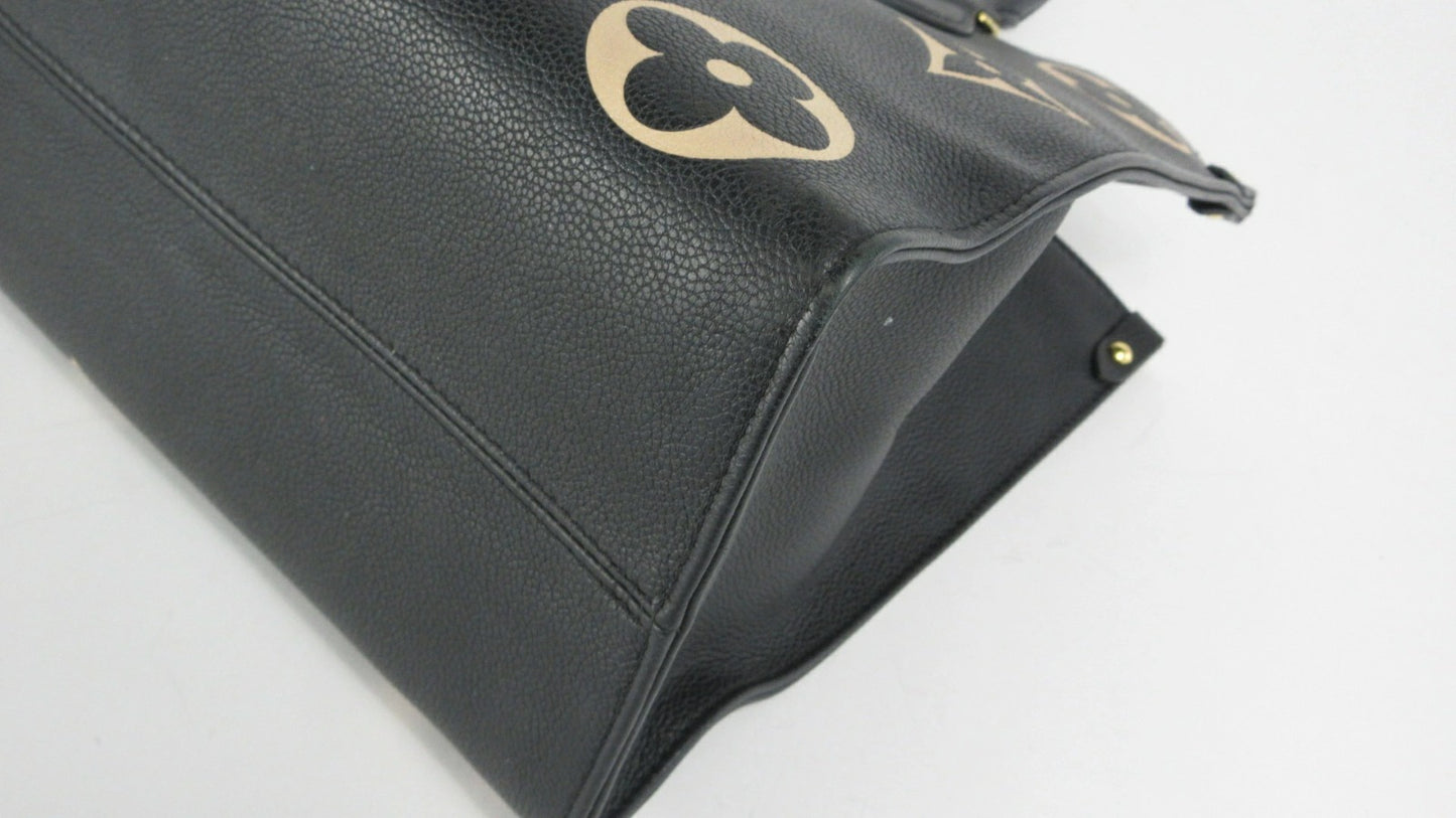 Louis Vuitton Empreinte Bicolor On the Go MM M45495 Empreinte Leather Tote