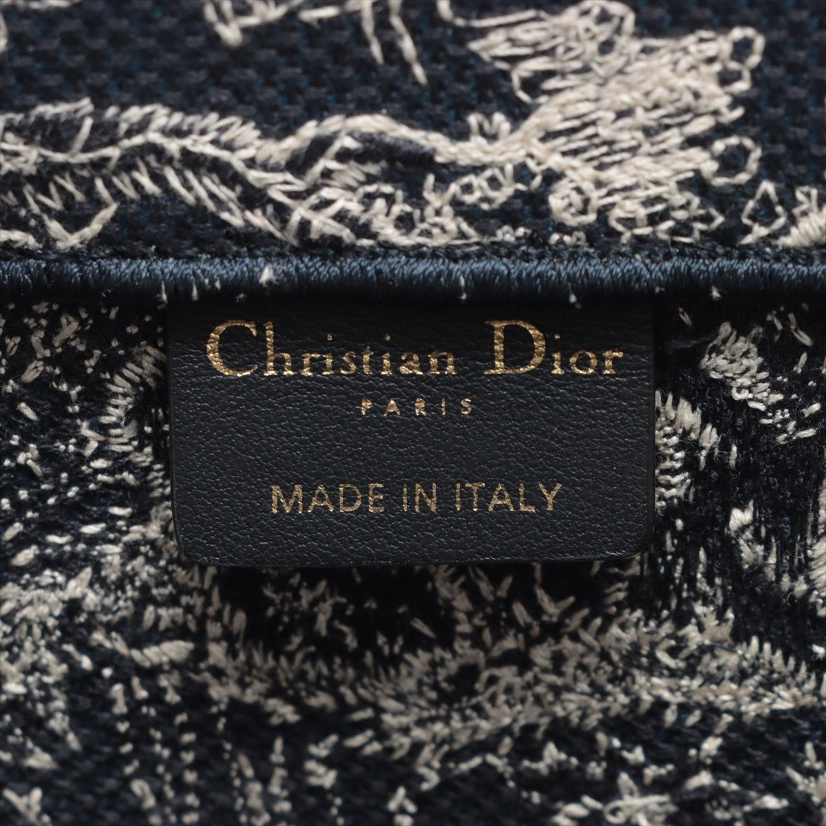 Christian Dior Embroidered Toile de Jouy Book Tote Medium