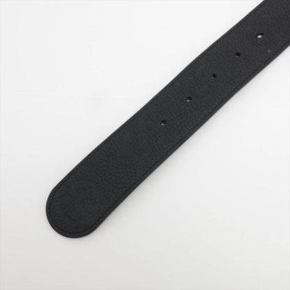GUCCI Interlocking G Belt 794196 Silver/Black Size 90