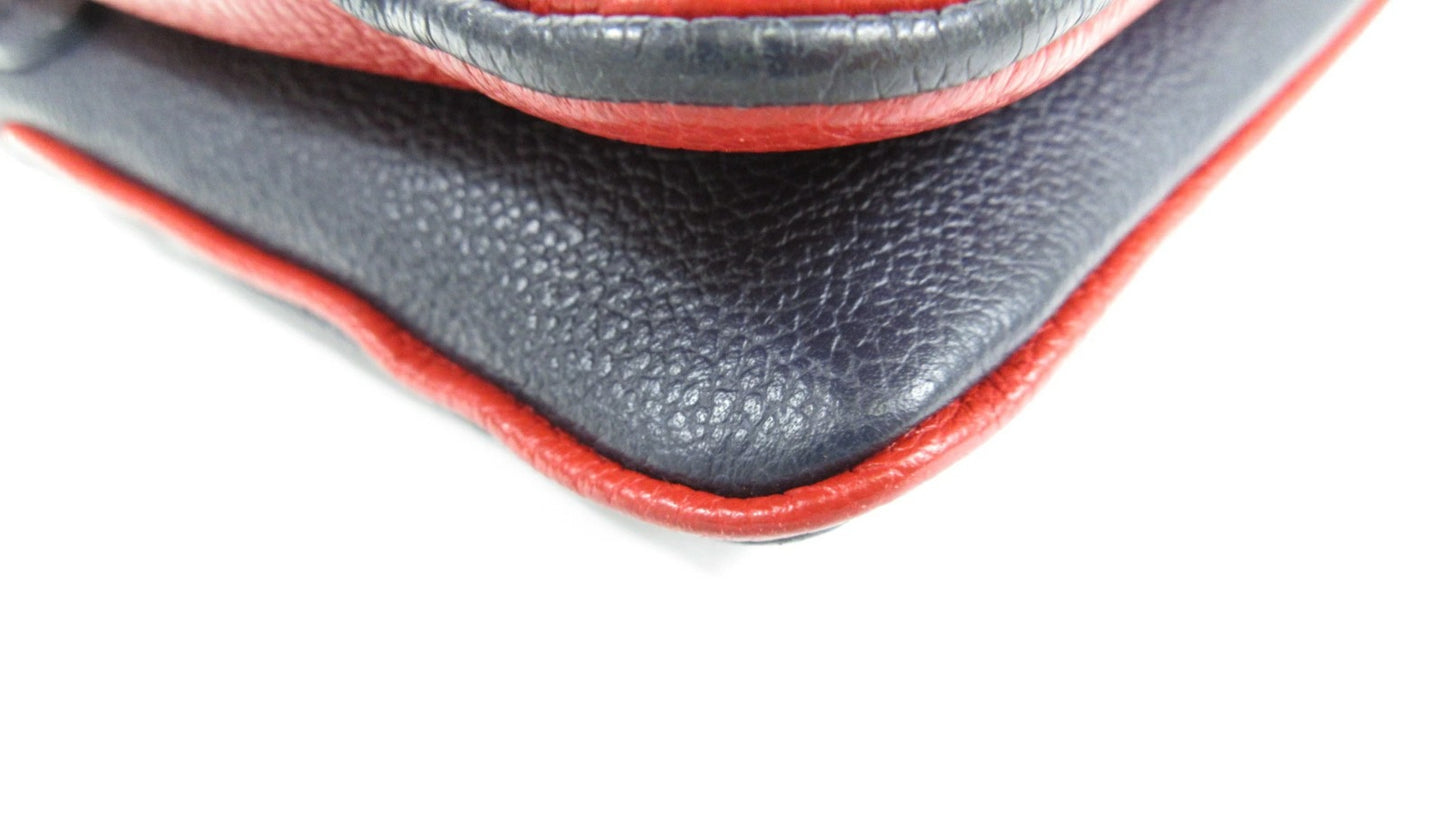 Louis Vuitton Empreinte Bicolor Double Zip Pochette M63916 Shoulder Bag Crossbody Bag