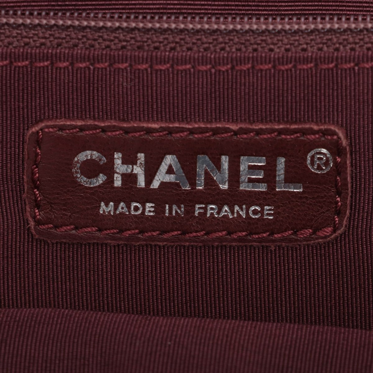 CHANEL Coco Mark Tweed Chain Shoulder Bag W- 10th Series Seal Included