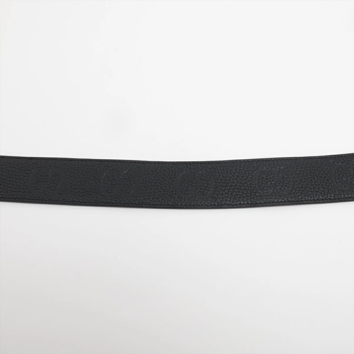 GUCCI Interlocking G Belt 794196 Silver/Black Size 90