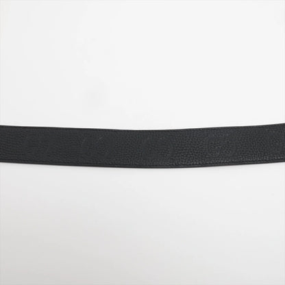 GUCCI Interlocking G Belt 794196 Silver/Black Size 90